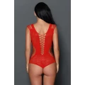 Red Sultry Beauty Mesh Cutout