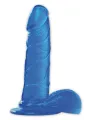 Dildo REAL RAPTURE 6,5" - modré