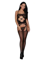 Bodystocking BLACK SEAMLESS WEDDING NIGHT CAMI