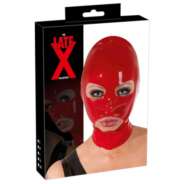 Latexová maska LATEX MASK-červená