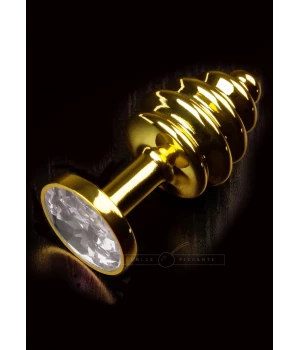 Análny kolík (šperk) JEWELLERY RIBBED GOLD