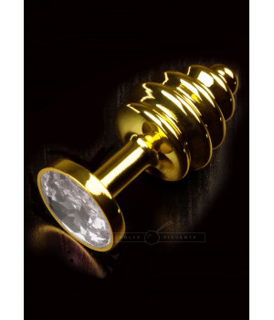 Análny kolík (šperk) JEWELLERY RIBBED GOLD