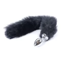 Análny kolík s chvostom FOX TAIL BLACK XL
