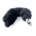 Análny kolík s chvostom FOX TAIL BLACK XL