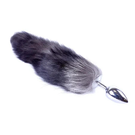 Análny kolík s chvostom FOX TAIL BLACK XXL