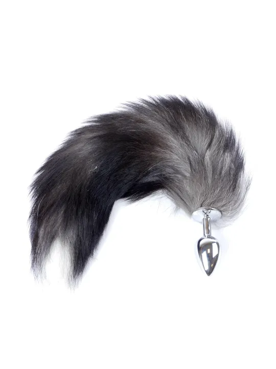 Análny kolík s chvostom FOX TAIL BLACK XXL