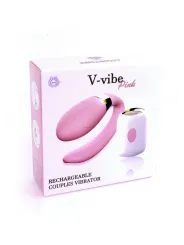 Párový víbrátor V-VIBE PINK USB