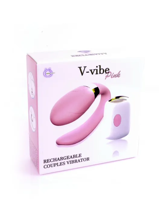 Párový víbrátor V-VIBE PINK USB