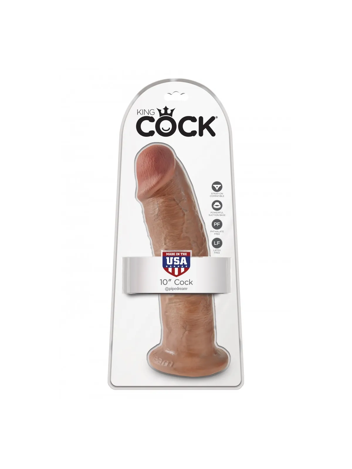 Realistické dildo s prísavkou KING COCK 10