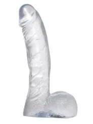 Dildo s prísavkou CRYSTAL CLEAR DONG S