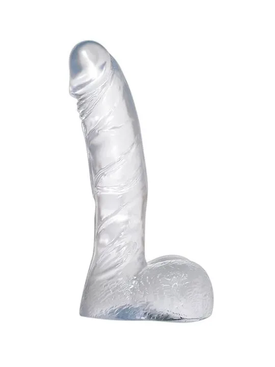 Dildo s prísavkou CRYSTAL CLEAR DONG S