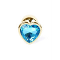 Análny kolík (šperk) Jawellery Gold HEART PLUG- Pink