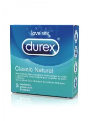 Kondómy DUREX CLASSIC NATURAL 3ks