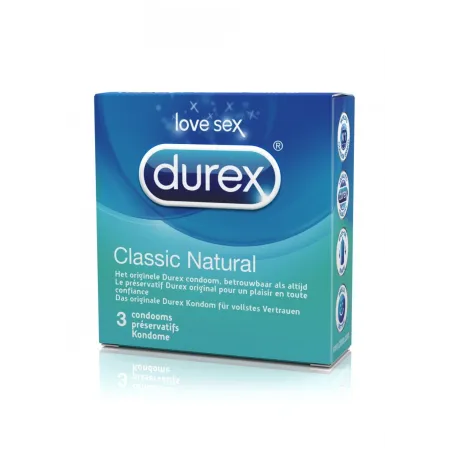 Kondómy DUREX CLASSIC NATURAL 3ks