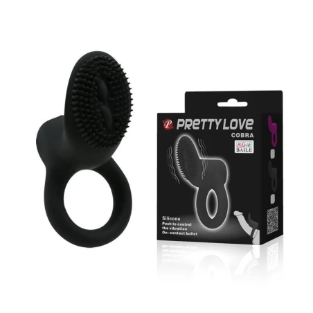 Krúžok na penis PRETTY LOVE COBRA BLACK