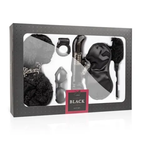 Erotická sada LOVEBOXXX I LOVE BLACK GIFT SET