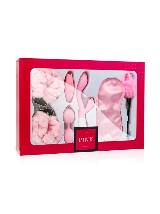 Erotická sada LOVEBOXXX I LOVE PINK GIFT BOX