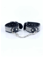 Putá HANDCUFFS WITH CRISTALS SILVER