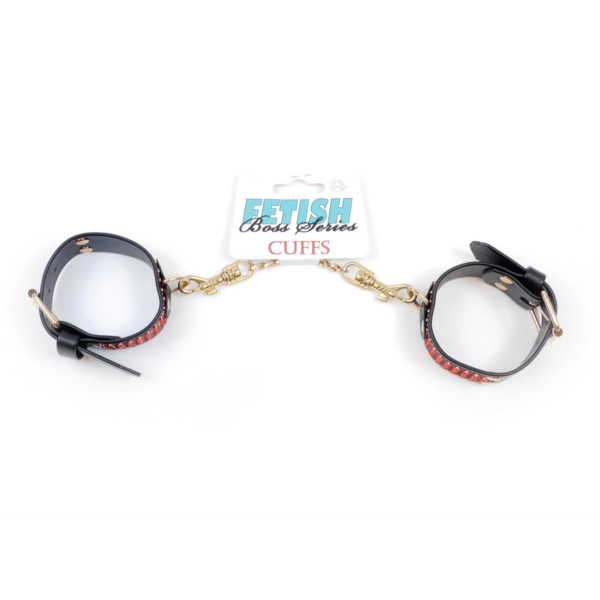 Putá HANDCUFFS WITH CRISTALS RED