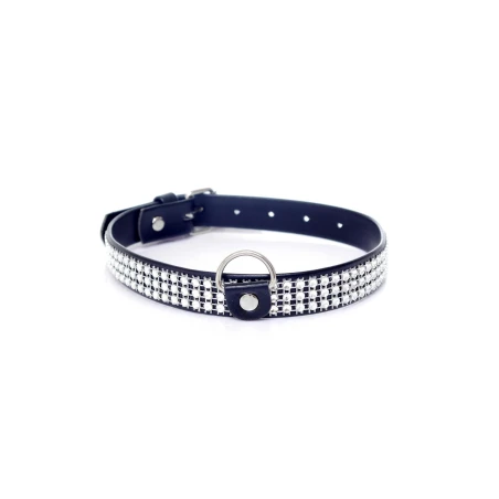 Obojok COLLAR CRYSTALS SILVER 2cm