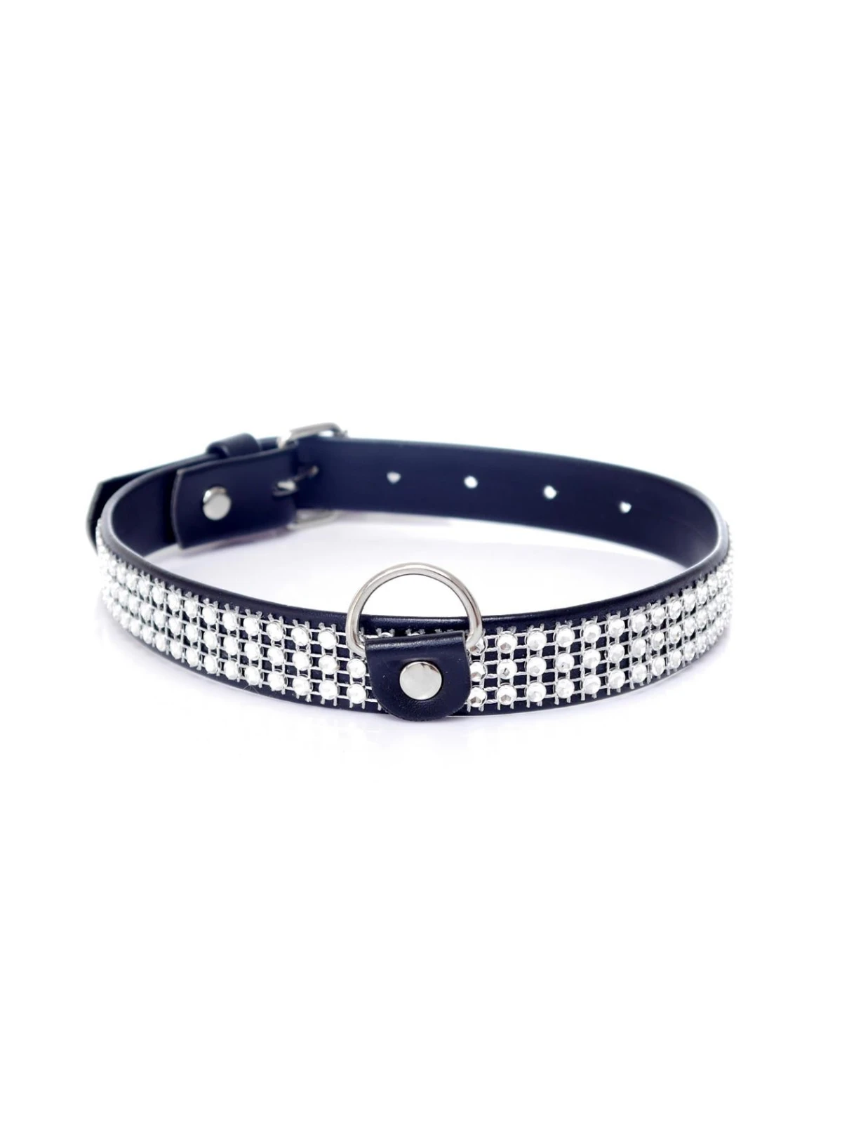 Obojok COLLAR CRYSTALS SILVER 2cm