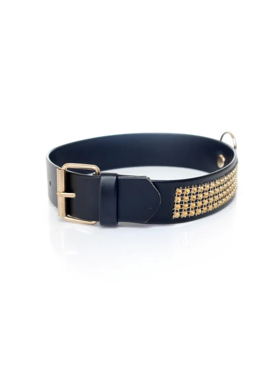 Obojok COLLAR CRYSTALS GOLD 3cm