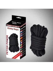 Bondage lano KINKY ROPE BLACK 5m