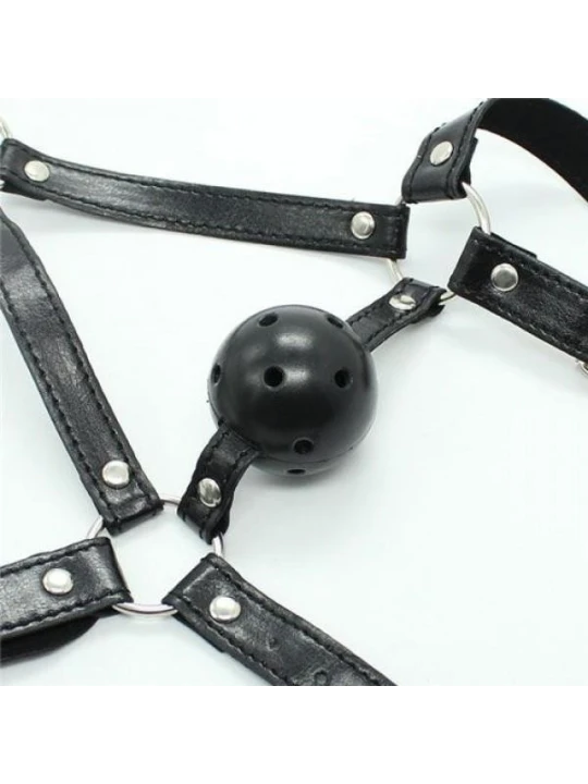 Náustok s popruhmi HEAD HARNESS + BALL GAG