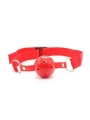 Náustok BREATH HOLE BALL GAG RED