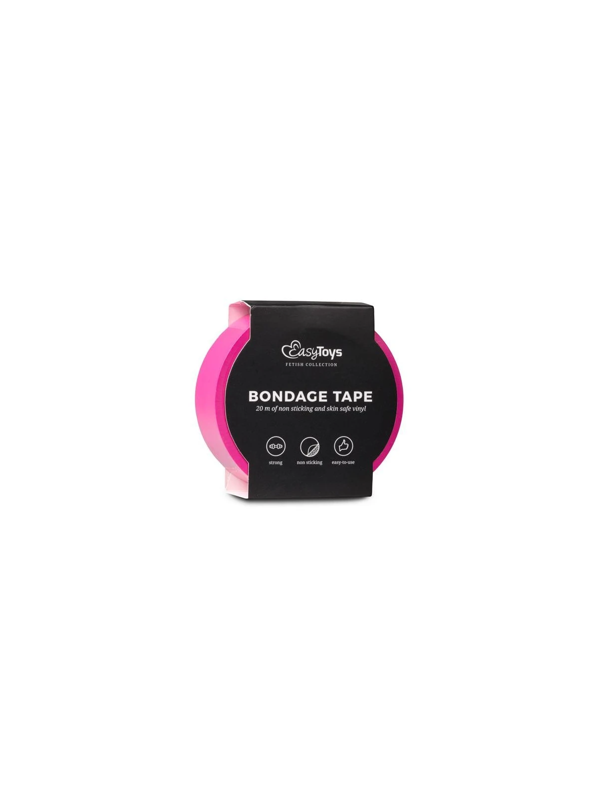 Páska na bondage EASYTOYS BONDAGE TAPE PINK 20m