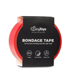 Páska na bondage EASYTOYS BONDAGE TAPE RED 20m