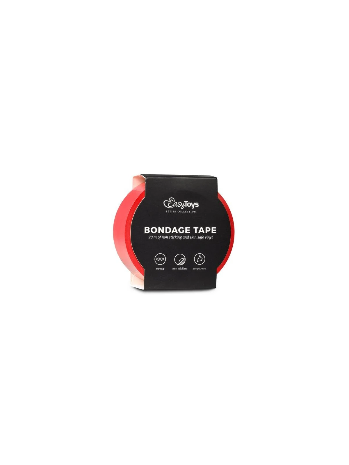 Páska na bondage EASYTOYS BONDAGE TAPE RED 20m