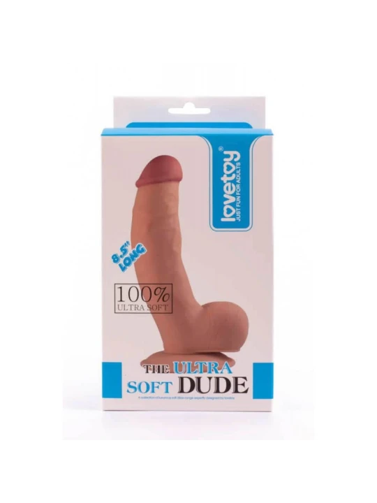 Realistické dildo s prísavkou Lovetoy The Ultra Soft Dude 1