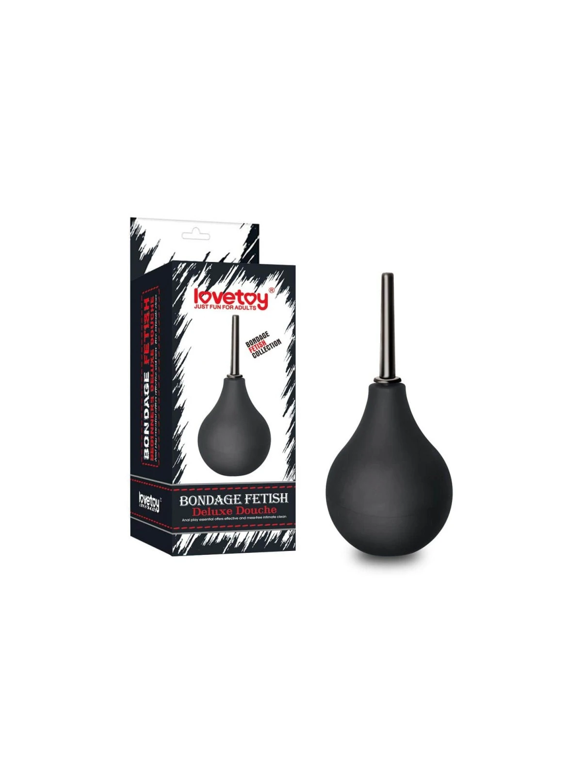 Análna sprcha (klystýr) LOVETOY Bondage Fetish Deluxe Douche Black