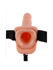 Vibračné pripínacie dildo FETISH FANTASY VIBRATING HOLLOW STRAP ON 7