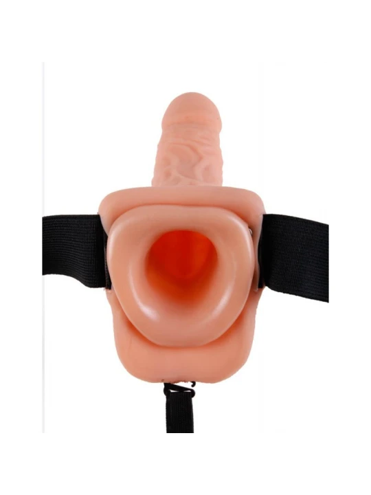 Vibračné pripínacie dildo FETISH FANTASY VIBRATING HOLLOW STRAP ON 7