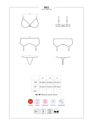 Súprava spodnej bielizne OBSESSIVE 862-SEG-1