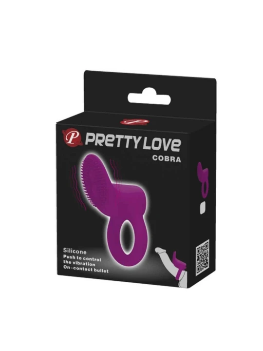 Krúžok na penis PRETTY LOVE COBRA BLACK