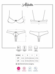 Súprava spodnej bielizne OBSESSIVE Alabastra