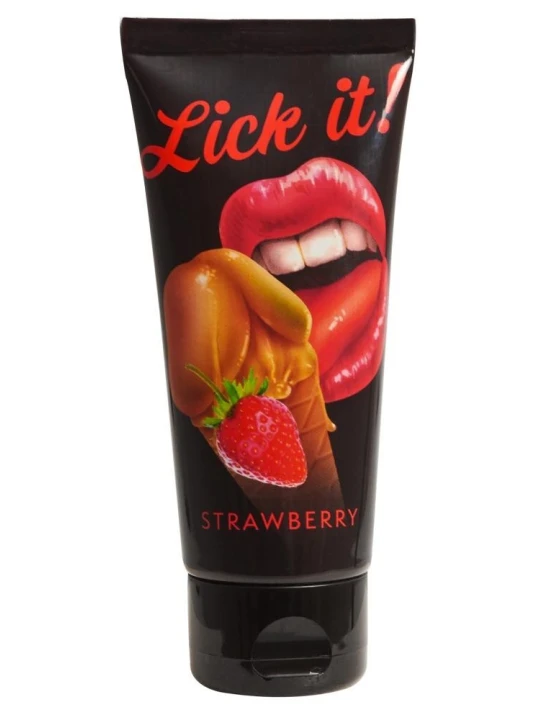 Gél na orálny sex LICK IT 100ml jahoda