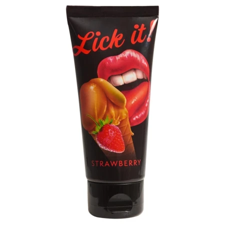 Gél na orálny sex LICK IT 100ml jahoda