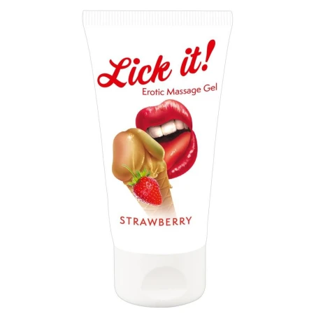 Gél na orálny sex LICK IT 50ml jahoda