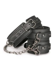 Kožený obojok s putami na nohy Leather Collar With Anklecuff