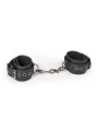 Kožené putá na ruky Black Leather Handcuffs