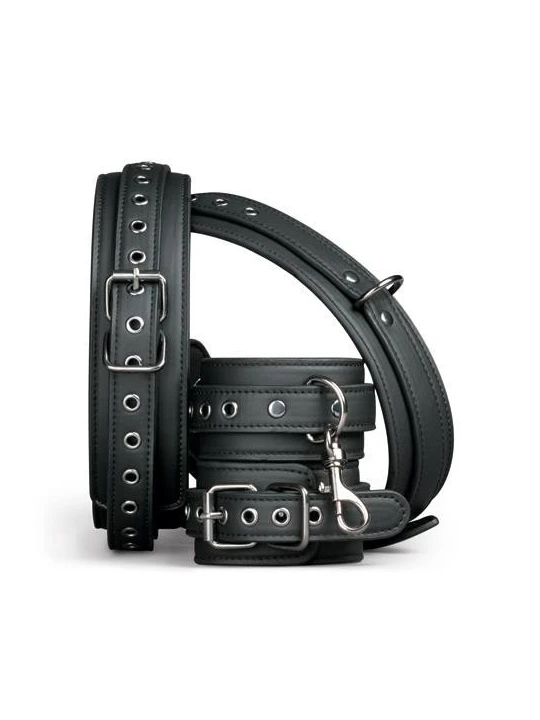 Kožené BDSM putá na stehná a ruky Thigh & Wrist Cuff Set