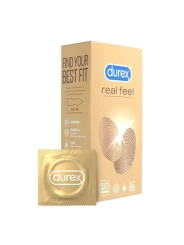 Bezlatexové kondómy DUREX Real Feel 10ks