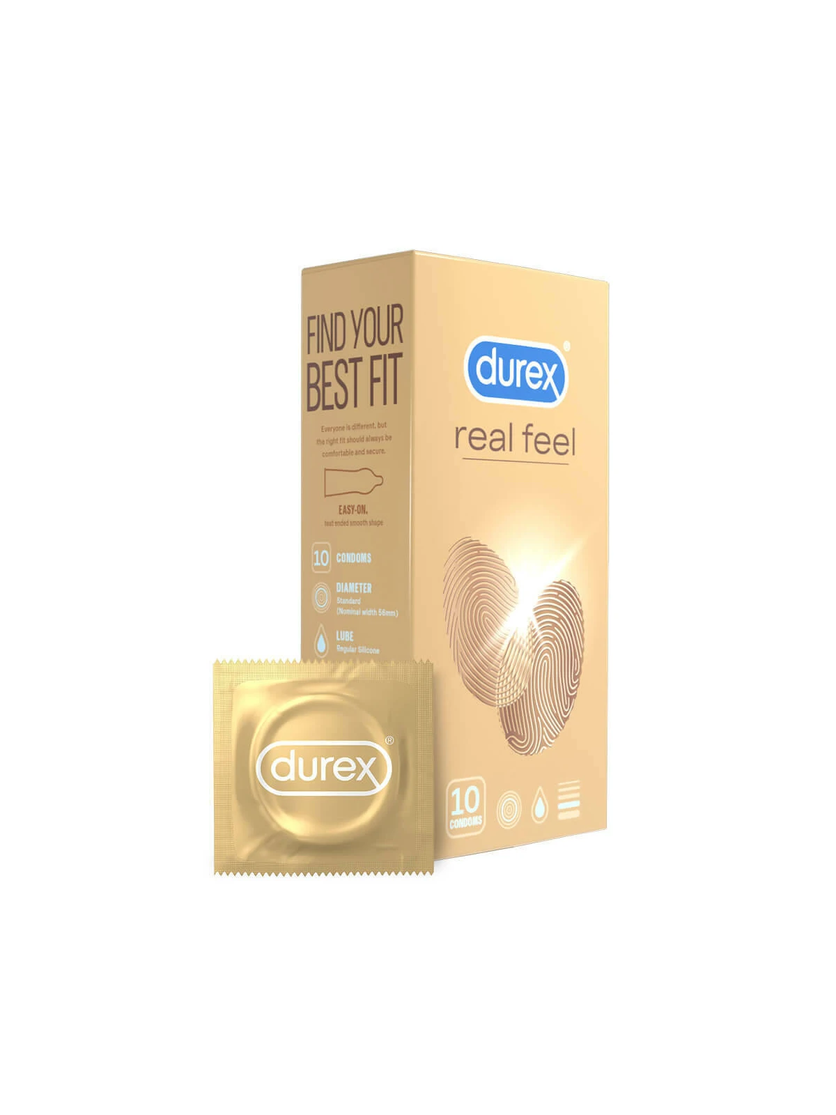 Bezlatexové kondómy DUREX Real Feel 10ks