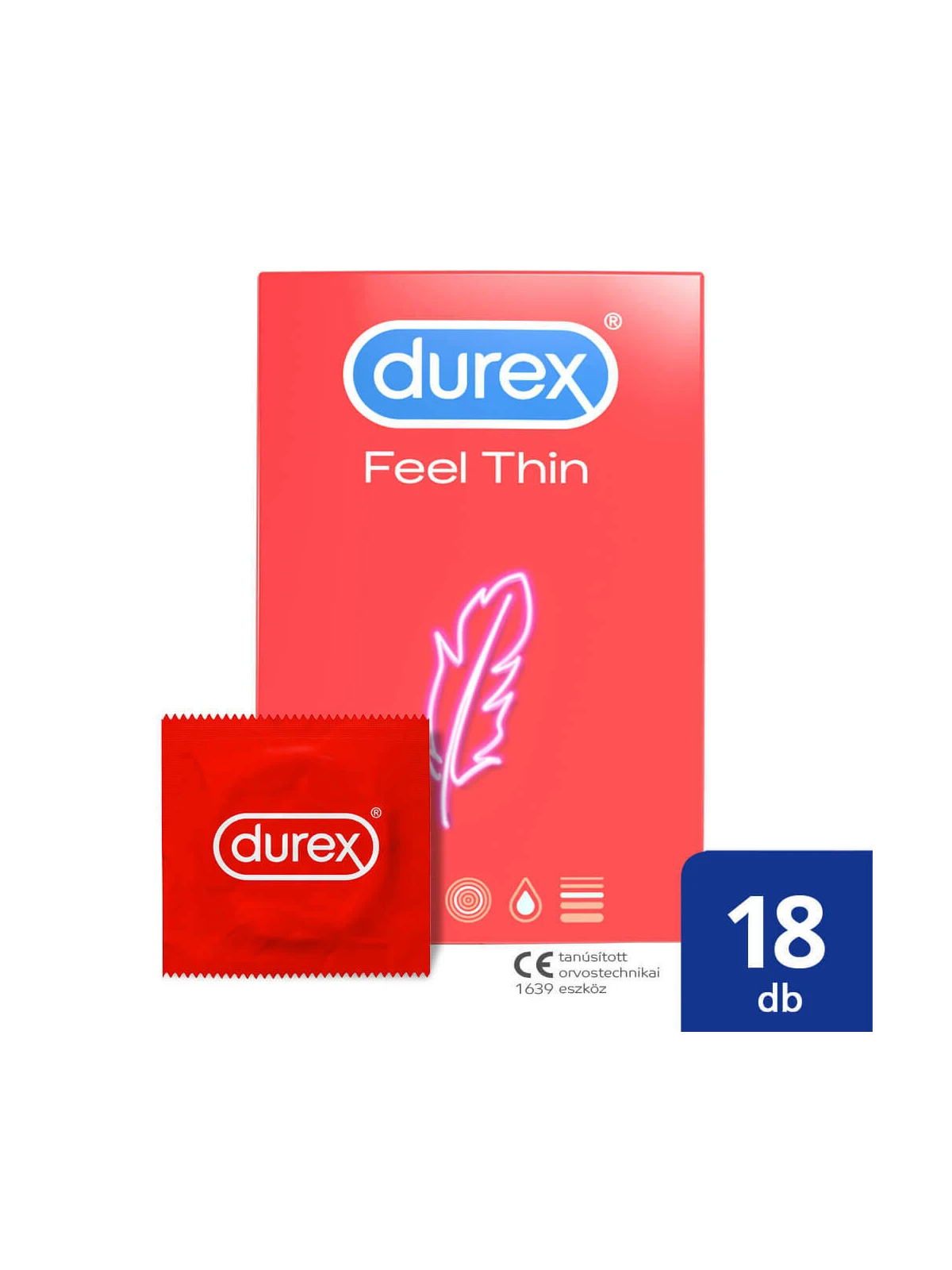 Ultra tenké kondómy DUREX Feel Thin 18ks