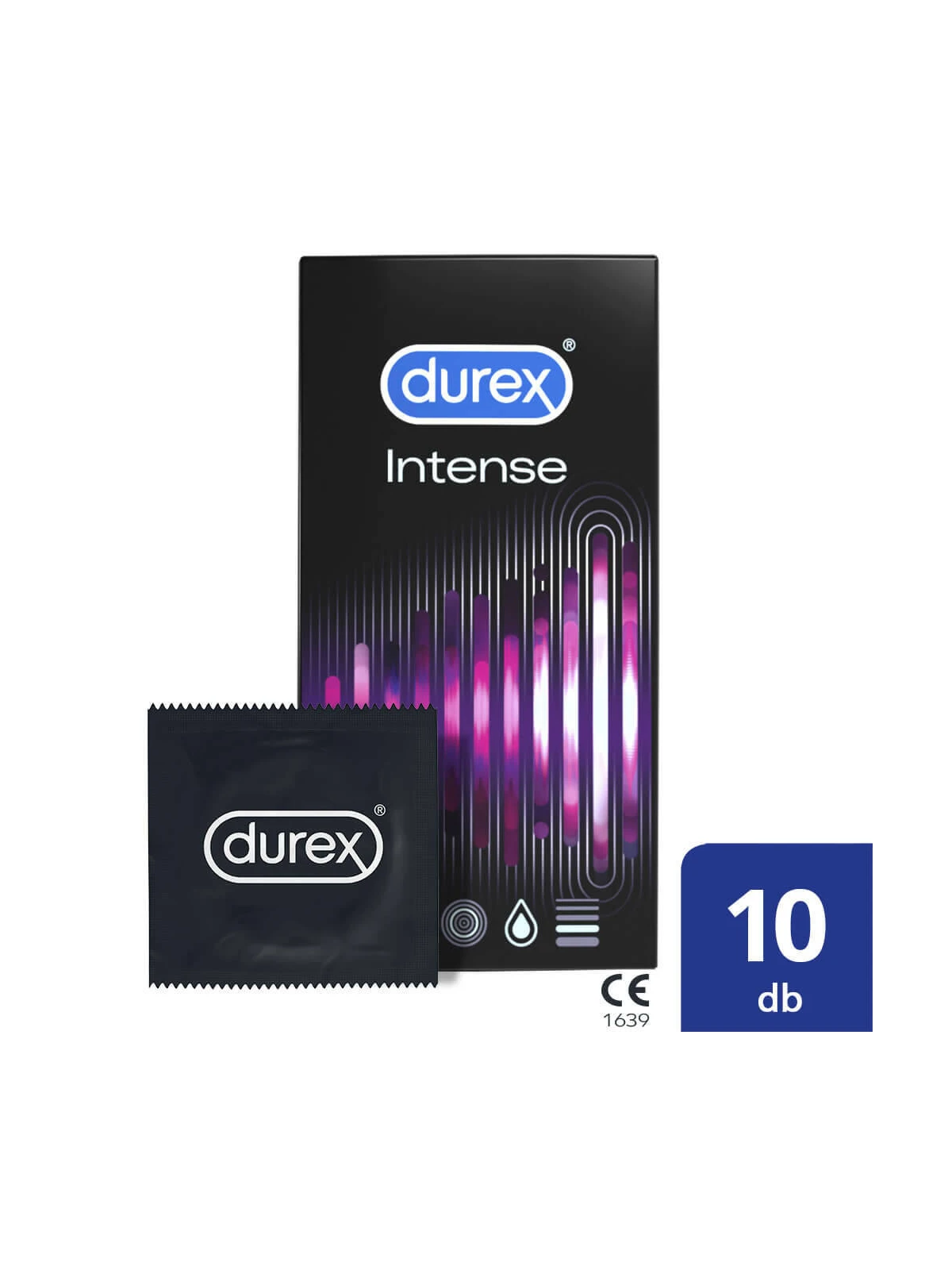 Vrúbkované kondómy DUREX Intense 10ks