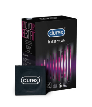 Vrúbkované kondómy DUREX Intense 16ks